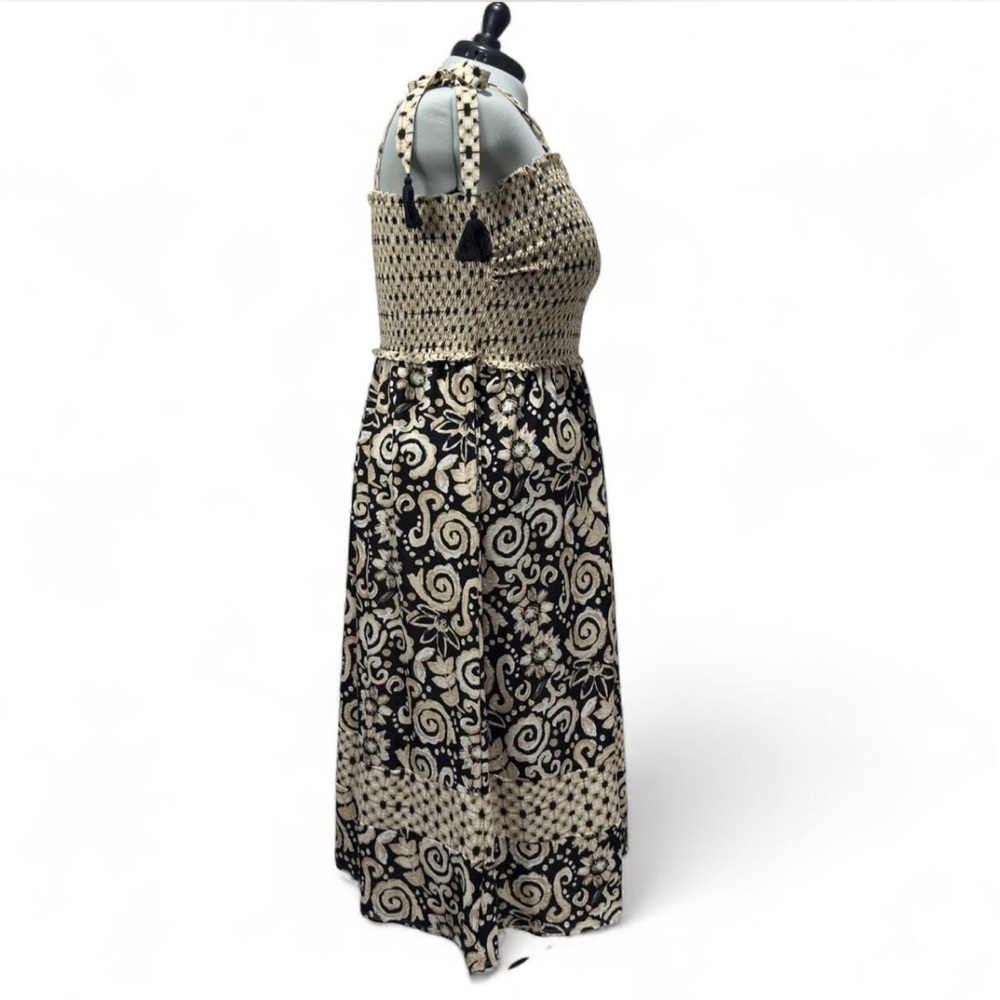 Cato Smocked Boho Maxi Dress Plus Size 18W/20W Cottagecore Boho Indie Summer - Picture 5 of 9